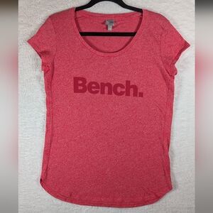 132-Bench Women's Heathered Red‎ Short Sleeve Tee